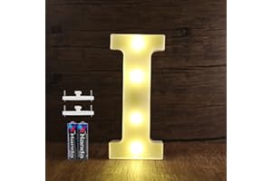 SMOTOT LED Buchstaben Lichter Alphabet Lampe Buchstabe Beleuchtung Lampe Beleuchtete Nachtlichter Dekoration für Geburtstag Weihnachten Hochzeit Party Valentinstag mit 2AA Batterie Spurlose Haken