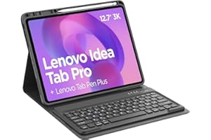 Occtingkind Custodia Tastiera per Lenovo Idea Tab Pro 12,7" 2025 TB373FU - Copertura Protettiva Slim, Italiano, Bluetooth, Senza Retroilluminazione e Touchpad, Per Xiaoxin Pad Pro/Moto Pad, Nero