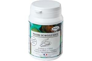 BUBIMEX - Poudre de Moules Vertes - Bien-Être Articulaire Chien & Chat - Formule 100% Naturelle - 60 g