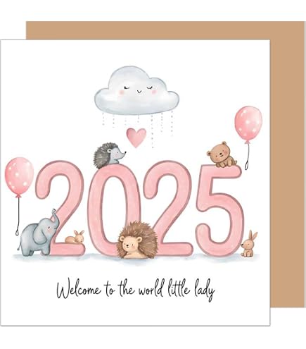 Edition Seidel Biglietto Di Auguri Per Nascita E250 SW023 | Design Moderno Con Busta | Qualità Premium, Stampa Offset | Formato 11,5x17 Cm | Vuoto Interno