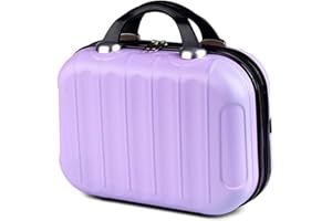 Balakaka Neceser de Viaje Rigido 10L, 14 Pulgadas Neceser de Viaje con Asa y Cintas Elásticas de Sujeción, Impermeable ABS Estuche Maquillaje Mujer Se Puede Colgar en el Equipaje