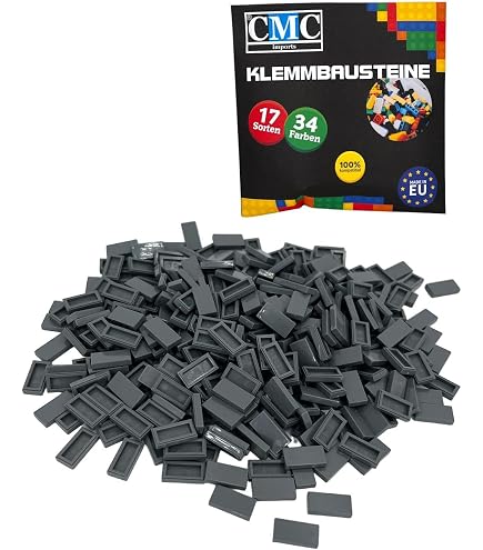 Classic Building Bricks Plate 2x4, 100 pezzi, compatibile con parti e pezzi Lego 3020, set da gioco creativo, 100% compatibile con tutte le principali marche di mattoni (colore: rosso