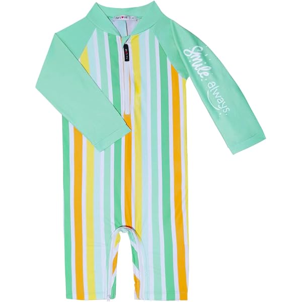 Costume Bagno Bambina SwimZip UPF 50+ - Maniche Lunghe, Cerniera Frontale, Protezione Solare - Foto 4