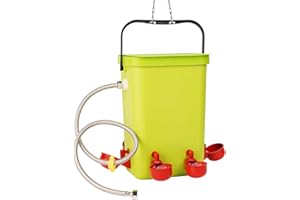 MUYIRTED Abbeveratoio Automatico Per Galline, 12l Beverino Per Pollame, Abbeveratoio In Plastica Per Pulcini, Piccioni, Uccelli