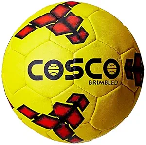 Cosco Brimbleds Men's PU Football (Yellow/Black, Size 5)