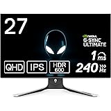 Dell Alienware AW2721D 27 Inch QHD (2560x1440) Gaming Monitor, 240Hz, Fast IPS, 1ms, NVIDIA G-SYNC Ultimate, 98% DCI-P3, HDR