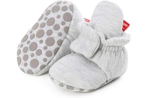 EDOTON Unisex Snow Boots with Soft Soles, Stripes, Cute Boots / Booties / Socks for Newborn / Toddler, Adjustable