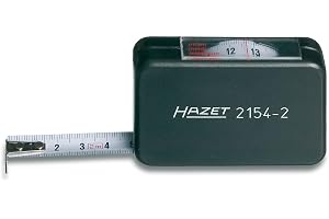HAZET 2154-2 2000 mm måttband - flerfärgad | Längd 2 000 mm, 175 g, längd: 2 000 mm, drivenhet 290020 mätverktyg, 610160 diagnos (motor), för inomhus- och utomhusbruk