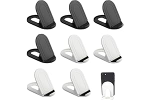 UILYNIU 8 Stücke Verstellbar Handy Ständer Handy-Ständer, Multi-Winkel, Faltbarer Handy Halterung, Tisch Handyhalter Schreibtisch Handyhalterung, Kompatibel mit Tablets, Smartphones (Schwarz, Weiß)