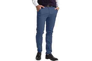 westAce Mens Chino Trousers Slim Fit Stretch Twill Casual Pants