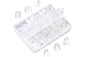 DIVINA VITAE Ohrring Verschluss Silikon, 600 Stück Ohrring Stopper Durchsichtige Kunststoff Ohrring Träger Gummi Ohrringe Rücken Stopper Sicherheits Ohrring Ersatz für DIY Ohrringe