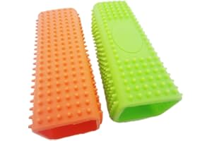 BULZEU Silikonbürste zum Entfernen von Hundehaaren / Katzenhaaren, Haustierzubehör, für Autos, Teppich, Klamotten, Sofa, zufällige Farbe