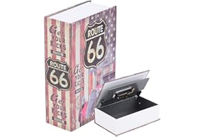 DIYEENI Buchsafe Buchtresor mit Kombinationsschloss, Tragbare Geldkassette Wertsachen Versteck Mini Kreatives Safe Box für Büro Zuhause Reisen