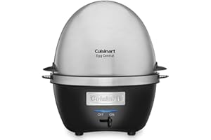 ‎CUISINART Cuisinart CEC-10 Elektrischer Eierkocher, kompakt, Omeletts, pochierte Eier, Waden und harte Eier, 600 W