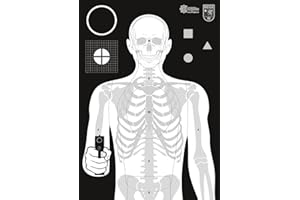 X-Targets Wega Defensive Target* - Diana (50 x 70 cm, papel de 120 g/m², ideal para el tiro defensivo de Wega, diferentes zonas de golpe para un entrenamiento perfecto)