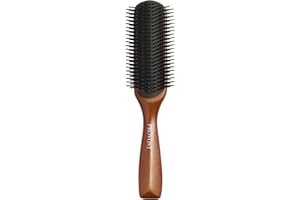 ESPRIT GENTLEMAN THE BARB XPERT - Brosse à Cheveux pour Homme, by Franck Provost - Démêlage en Douceur - Brosse en Bois avec Picots en Plastique pour Coiffer vos Cheveux