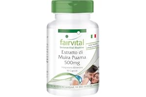 Fairvital | Estratto di Muira Puama 500mg - fornitura per 1 mese - VEGAN - alto dosaggio - 90 capsule
