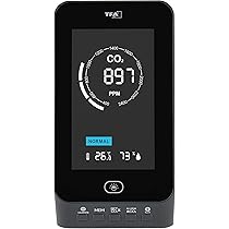 PV28-AW Smart WIFI Mini CO2-detector, draagbare 3-in-1 luchtkwaliteitsmonitor, digitale CO2-temperatuur-vochtigheidsmeter monitor, kooldioxidedetector, meetbereik 400-5000 ppm, CO2-tester voor