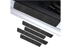 FBVVYTK 4 Pièces Protection Seuil de Porte de Voiture, pour Ford Transit/Tourneo Custom 2023-2024 2025 Protection Seuil Porte de Voiture Accessoires intérieurs Voitures