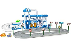 WADER QUALITY TOYS Wader ARAL Garage No.1 with Cars and Street by Polesie Wader