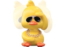 wonuu Shaking Duck Car Decorations Yellow Duck Toy Cute Car Ornaments Cool Shaking Head Doll for Car Interior Decoration Orna