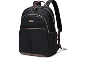 GOLF QUALITY Plecak na laptopa damski, plecak szkolny z wieloma przegródkami, elegancki plecak podróżny, mała torba robocza, plecak miejski, elegancki z kieszenią na laptopa, prezent