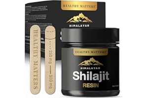 HEALTHY MATTERS Pure Himalayan Shilajit Resin- Organic Shilajit Resin with Fulvic Acid and 85+ Essential Minerals- Resin Food Supplement for Energy and Immune Support- Ethically Sourced