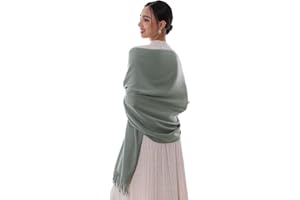 RIIQIICHY Schal Damen Stola festlich Fur abendkleid Pashmina Schals tücher für Frauen Winter Warme Schal Schultertuch