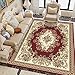 Produktbild Moderne zeitgenössische, Luxus Designer Wohnzimmer Schlafzimmer Nachtteppich,Cremefarbenes Blumenmuster, 160 * 230 cm