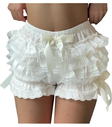GRACEART Short En Coton Et Dentelle Lolita – Bloomers De Sécurité Casual Pour Filles Et Femmes, Style Cosplay