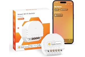 Refoss Mini WiFi Relè Interruttore Smart 1 Way Compatibile con Apple HomeKit Alexa Google Home Modulo Relè Interruttore Comando Vocale 250V 10A 1 Pezzo