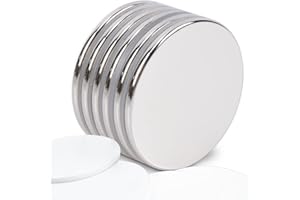 MAGXCENE 6 pcs calamite piccole rotonde 30x2mm，Magneti al neodimio，calamite adesive forti，adesiva molto elevata Colla 3M ，Per frigorifero e cucina