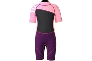 IVYH Muta Shorty per Bambini, 2.5 mm Neoprene per Ragazzi e Ragazze, Muta Termica da Immersione per Surf, Snorkeling, Nuoto, Kayak, SUP