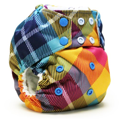 Rumparooz One Size Snap Cloth Pocket Diaper, Preppy Plaid