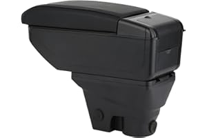 ZENVI Armrests Compatible with Citroen C3 Armrest Mk3 2016-2024 Center Console Organizer Box Double Layer Storage Space Can Used for elbow Support