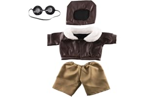 SPLODGE TEDDY PARTIES Costume da aviatore - vestiti da orsacchiotto - taglia: 40 cm