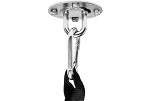 LABABE Gancio per Soffitto,Ancoraggio da Parete Trainer Mount Supporto Parete e soffitto in Acciaio Inox,Suspension Trainer Ganci a Soffitto Trainer Mount Supporto da Parete Yoga,Amaca Sacco da Boxe