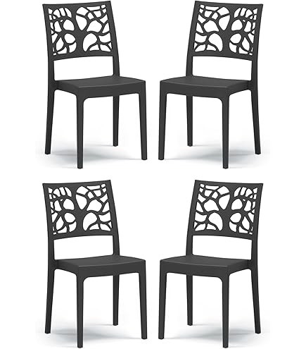 Sedia Gruvyer Grigio Perla - Polipropilene, Impilabile, Per Interni Ed Esterni - Foto 2