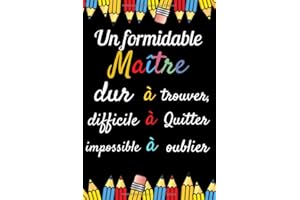 Un formidable Maître: Cadeau Maitre d'école remerciement , Cadeaux Maitre d ecole fin d annee , idée cadeau maitre d'école Original personnalisé