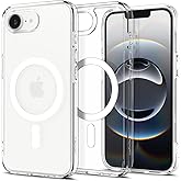 Spigen iPhone 17e / 16e ile Uyumlu MagSafe Kılıf Ultra Hybrid Mag Fit Sararmaya Dayanıklı Beyaz Şeffaf Kapak - ACS09139 (Spig