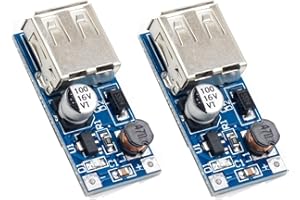 TECNOIOT 2pcs 0.9V-5V DC-DC to 5V USB Voltage Converter Step Up Power Supply Module