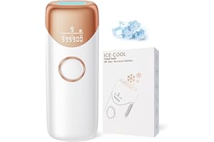 ‎OUPSEEN 3 IN 1 IPL Geräte Haarentfernung mit Kühlfunktion, Laser Haarentfernung mit HR/SC/RA Funktion, 9 Energiestufen und 19,8J Max, 600NM Rote Lichtwelle, Haarentfernungsgerät für Damen und Herren, Weiß