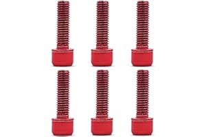 LA TALUS Bike Stem Bolt, 6Pcs Handlebar Screws Stainless Steel Stem Bolts Screw Accessory for Mountain Bike