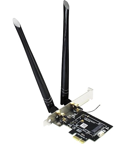 KALEA-INFORMATIQUE Adattatore PCIe Per Scheda Mini PCI Express (mPCIe) - Con Slot SIM, 2 Antenne Dual Band 2,4/5GHz - Per WiFi, Bluetooth, 3G Su PC Desktop