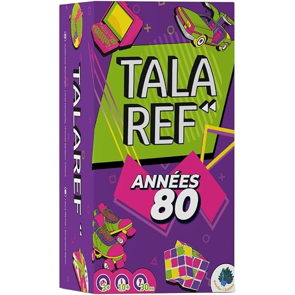 Gift Republic – Quiz Cards Années 80 – 100 Questions De Culture – Jeu De Cartes Pour Adultes – Cadeau Idéal