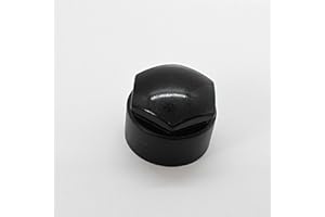Partsdealers Wheel Nut Covers - Durable Bolt Covers Caps (1, Glossy Black, 24mm Locking)