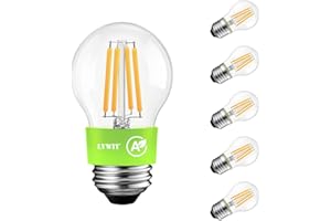 LVWIT E27 Golf Ball Light Bulbs,E27 Screw Bulb,Ultra-Efficient Class A G45 Bulb,2.2W,470LM,Warm White 2700K Screw Bulb 40W Equivalent,Clear Glass Vintage Filament LED Bulb,Non Dimmable, Pack of 6