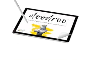 doodroo - Film Protecteur avec Vrai Effet Carte Designed for Microsoft Surface Pro 3/4/5/6/7/7+, Film Protecteur qui Recrée la Façon Naturelle de Dessiner ou d’Écrire avec Effet Papier - 2 pièces