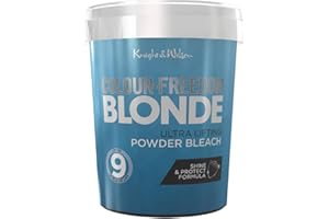 Knight & Wilson Colour Freedom Professional Ultra High Lift Hair Bleach Powder, White Blonde, 500g, Up to 9 Levels of Lift