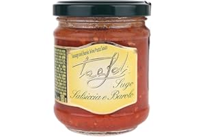 ‎ANTICO PASTIFICIO TEALDI Tealdi, Tomatensauce mit Salsiccia Bratwurst und Barolo Wein, aus Italien, 180 g